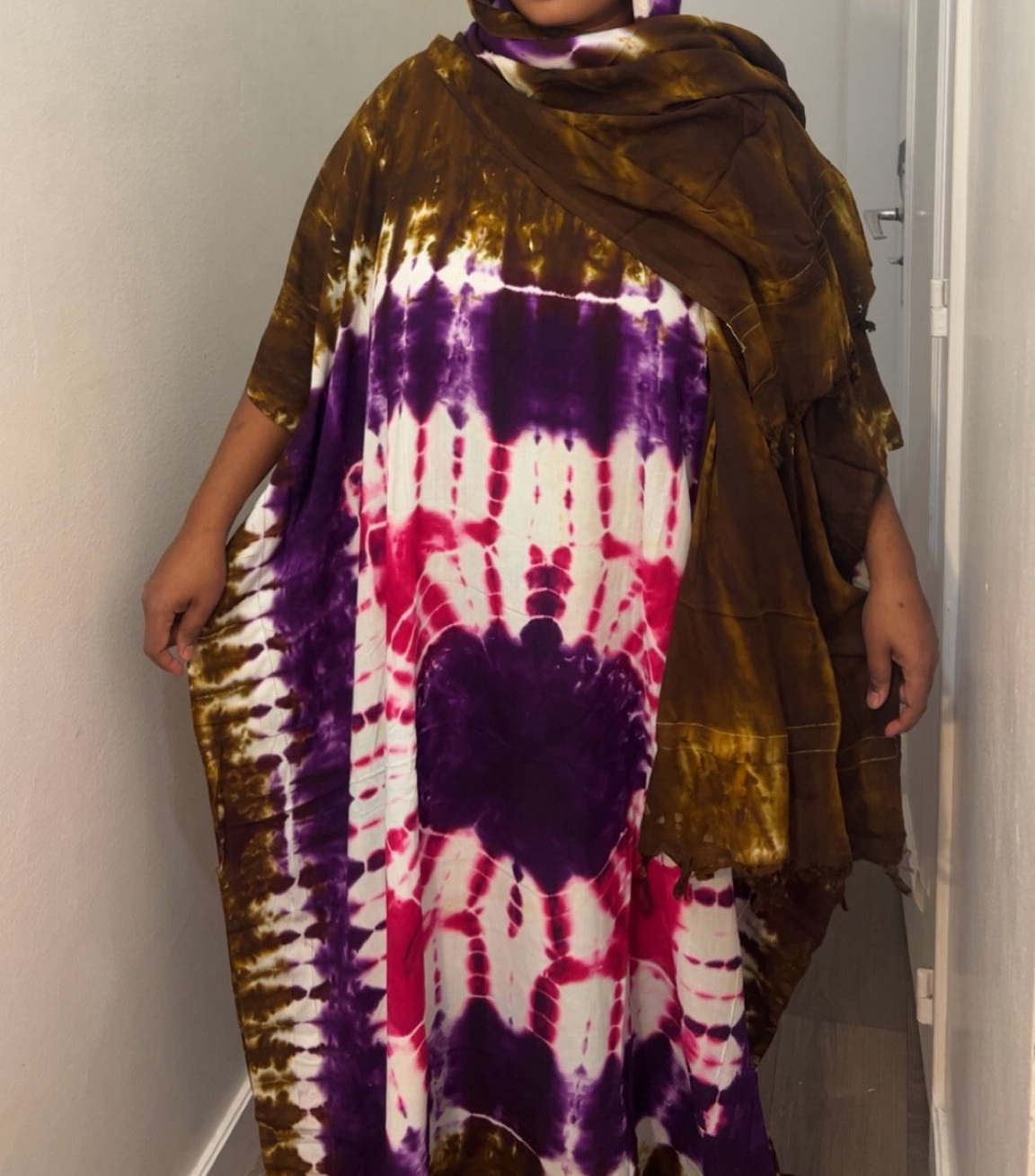 Boubou femme africaine + foulard
